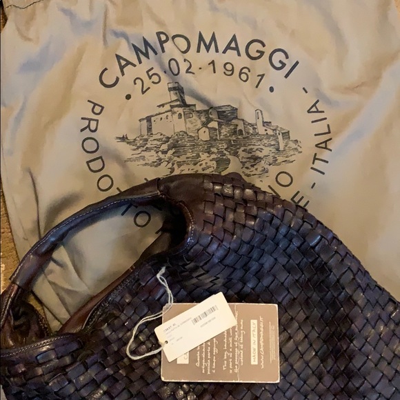 Campomaggi Handbags - Campomaggi Woven Hobo in Grigio